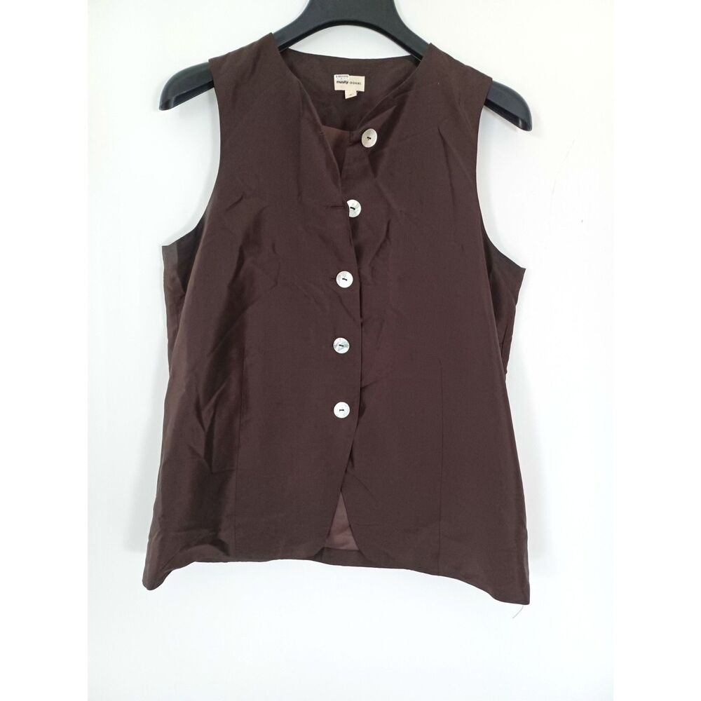 DONNI. 100% Silk Oversized Vest Quiet Luxury Minimalist EUC Size Medium America